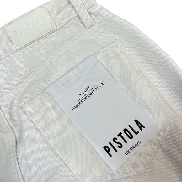 Pistola Pistola Distressed Boyfriend Jean White Denim Womens Size 26 -‎ NWT - Picture 6 of 10